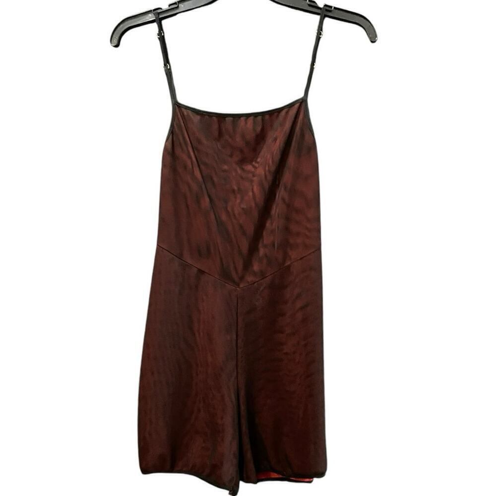 I.AM.GIA Brown Sleeveless Satin Effect Open Back shirt
Jumpsuit Size XL